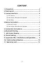 Preview for 3 page of PUAS U51VC User Manual