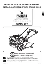 Preview for 1 page of Pubert ROTO 507 Instruction For Use - Original Notice