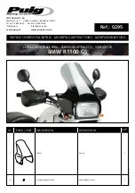 Предварительный просмотр 1 страницы PUIG 0295 Mounting Instructions