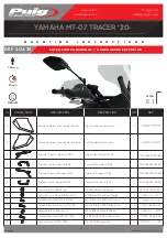 Preview for 1 page of PUIG 20436 Mounting Instructions