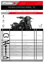 Preview for 1 page of PUIG 20821 Mounting Instructions