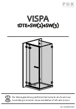 Предварительный просмотр 1 страницы PUK Duschkabinen VISPA 1DTE+SW(2)+SW(3) Assembling Instruction