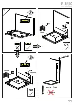 Preview for 11 page of PUK Duschkabinen VISPA 1DTE+SW(2)+SW(3) Assembling Instruction