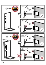 Предварительный просмотр 14 страницы PUK Duschkabinen VISPA 1DTE+SW(2)+SW(3) Assembling Instruction