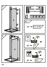 Preview for 16 page of PUK Duschkabinen VISPA 1DTE+SW(2)+SW(3) Assembling Instruction