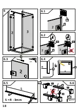 Предварительный просмотр 18 страницы PUK Duschkabinen VISPA 1DTE+SW(2)+SW(3) Assembling Instruction