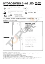 PUK HYDROSWING 01 LED Assembly And Operating Instructions preview