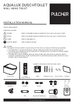 PULCHER AquaLux 7352311843 Installation Manual preview