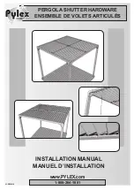 PULEX PERGOLA SHUTTER HARDWARE Installation Manual preview