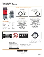 Preview for 2 page of Pullman Holt 45HEPA-D Specifications