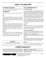 Preview for 4 page of Pullman Holt B001135 Operation & Care Instructions