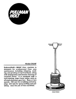 Предварительный просмотр 1 страницы Pullman Holt DS-20F Specifications