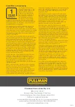 Preview for 16 page of Pullman WD30BV1 Manual