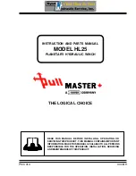 Pullmaster HL25 Instructions And Parts Manual preview