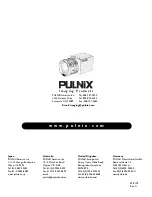 Preview for 72 page of Pulnix TM-1020-15 Operation Manuals