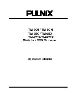 Preview for 1 page of Pulnix TM-6CN Operation Manual