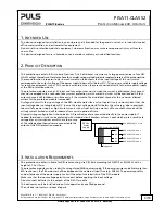 Preview for 3 page of Puls dimension PISA11 Series Datasheet