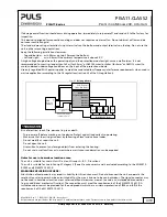 Preview for 4 page of Puls dimension PISA11 Series Datasheet