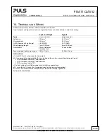 Preview for 13 page of Puls dimension PISA11 Series Datasheet