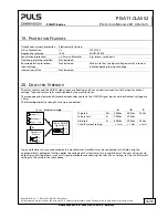 Preview for 16 page of Puls dimension PISA11 Series Datasheet