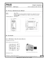 Preview for 19 page of Puls dimension PISA11 Series Datasheet