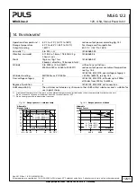 Предварительный просмотр 12 страницы Puls 875404001713 Manual