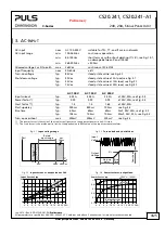 Preview for 5 page of Puls CPS20 Series Manual