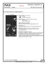 Предварительный просмотр 13 страницы Puls CPS20 Series Manual