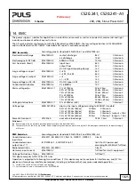 Preview for 14 page of Puls CPS20 Series Manual