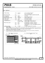 Предварительный просмотр 6 страницы Puls Dimension C Series Manual