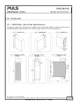 Preview for 22 page of Puls Dimension CP Series Manual