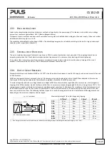 Preview for 24 page of Puls DIMENSION CS Series Manual