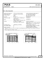 Preview for 15 page of Puls DIMENSION CS5.243 Manual