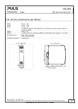 Preview for 20 page of Puls DIMENSION CS5.243 Manual