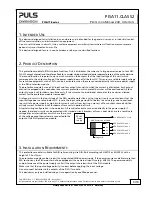 Предварительный просмотр 3 страницы Puls Dimension PISA11 Series Manual