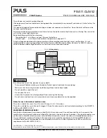 Предварительный просмотр 4 страницы Puls Dimension PISA11 Series Manual