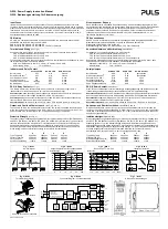 Preview for 4 page of Puls DIMENSION QS10 Series Instruction Manual