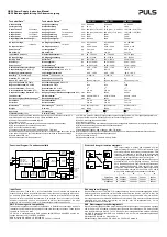 Preview for 3 page of Puls DIMENSION QS20 Series Instruction Manual