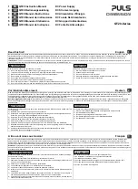 Puls Dimension QT20 Series Instruction Manual preview