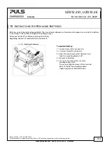 Предварительный просмотр 5 страницы Puls DIMENSION U Series Manual