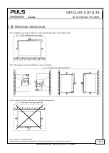 Предварительный просмотр 10 страницы Puls DIMENSION U Series Manual