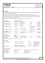 Предварительный просмотр 19 страницы Puls DIMENSION UB40.241 Manual