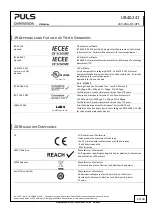 Предварительный просмотр 22 страницы Puls DIMENSION UB40.241 Manual