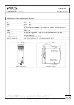 Предварительный просмотр 23 страницы Puls DIMENSION UB40.241 Manual