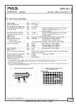 Предварительный просмотр 5 страницы Puls DIMENSION UF Series Manual