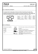 Предварительный просмотр 14 страницы Puls DIMENSION UF Series Manual