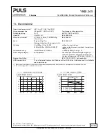 Предварительный просмотр 11 страницы Puls DIMENSION Y-Series Manual