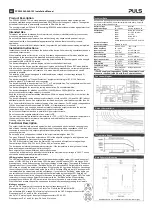 Preview for 2 page of Puls FIEPOS FPS300.245-049-102 Installation Manual