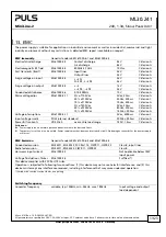 Preview for 11 page of Puls MiniLine-2 ML30.241 Manual