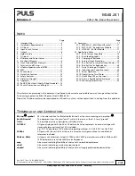 Preview for 2 page of Puls MiniLine-2 ML60.241 Manual